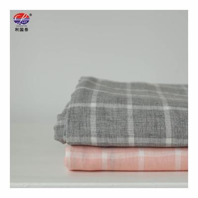 China 2021 new fashion style plaid style gray high quality woven cotton fabric cheap color flame retardant cheap for sale for sale