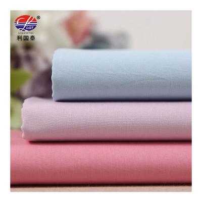 China 100% anti-static cotton poplin plain weave 40 faux tencel clothing hanfu dress shirt fabric for sale