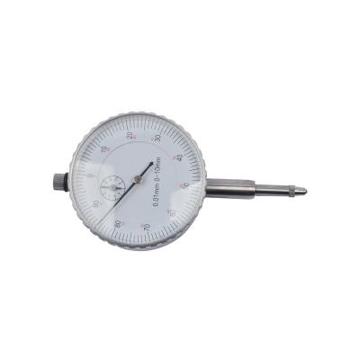 China Toyota 10mm Rear White Dial Indicator 0.01mm Graduation 0-100 Hook Reading Face for sale