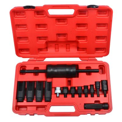 China Diesel Injector Puller 14 Pc Diesel Puller W/Slide Hammer Set Auto Tool for sale