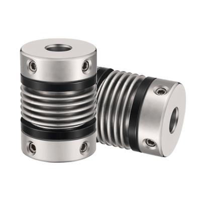 China 20D High Torque Shaft Flexible Bellows Coupling M4 M5 Zero Backlash for sale