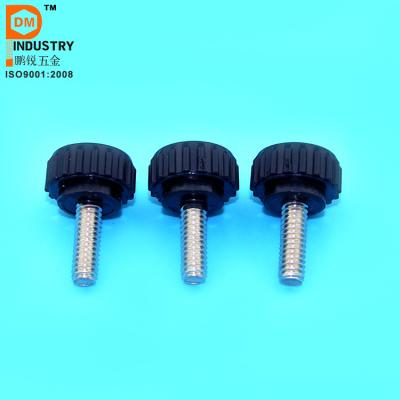 China Flat Plastic Knurled Head Thumb Screw for sale