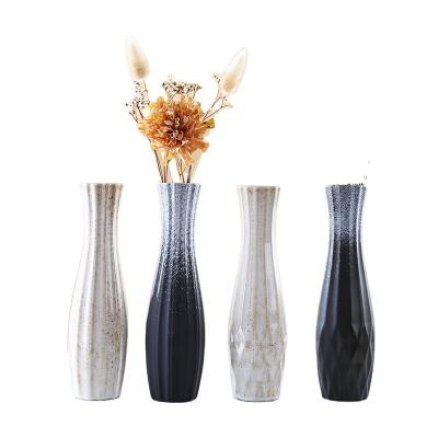 China 2023 Newest Vintage Modern Flame Chandelier Porcelain Crystal Vase Polishing Ceramic Vase For Home Decoration Wedding Celebration Gift for sale