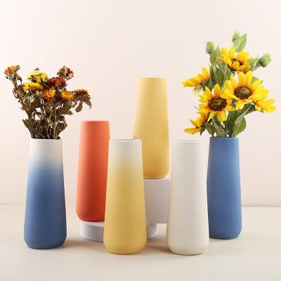 China LIVEFUN Minimalist Plant Simple Nordic Creative Ceramic Vase Flower Pot Girl Style Hydroponic Home Decoration for sale