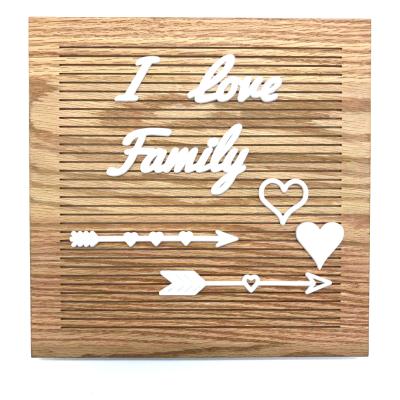 China High Quality China Oak Wood Letter Board With Changeable Letters for sale