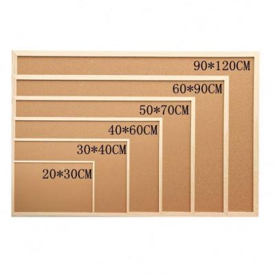 China 100% Eco-friendly Manufacturer Any Size Pin Cork Board For Bedroom Wholesale &Office&School for sale