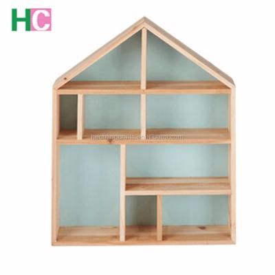 China Wooden Wall Mount Or Free Standing House Form Wooden Shade Box for sale