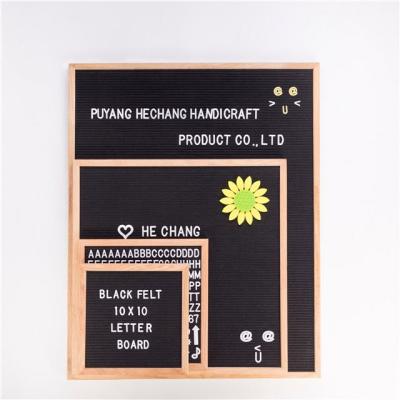 China Europe 12*18 Inch Black Felt Letter Board With 346 Letters For Hotel Advertisement for sale