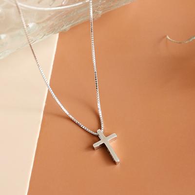 China Hot Sale Hiphop 925 Sterling Silver Minimalist Smooth Necklace Link Chain 18k Gold Plated Jewelry For Women for sale