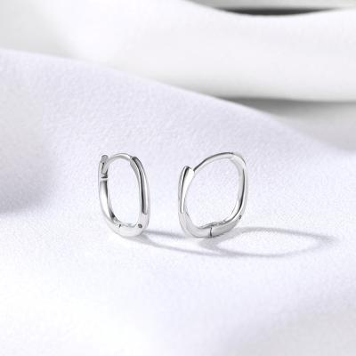 China New TRENDY Fashion 925 Sterling Silver Cilp On Hoop Earrings Gold Plated Jewelry For Women for sale