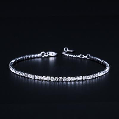 China Wholesale Fashion TRENDY Women's Jewelry Charming 925 Sterling Silver Tennis Bracelet for Women Lady Girl for sale