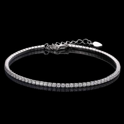 China CLASSIC popular design 925 Sterling Silver Jewelry Tennis Bracelet for Lady Women pulsera tenis armband for sale