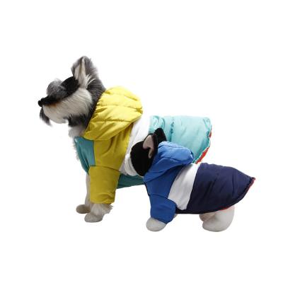 China Sustainable Waterproof Windproof Cotton Padded Pet Clothes Hooded Dog Winter Clothes Jacket To Keep Warm for sale