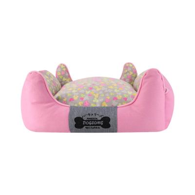 China 2022 Machine Breathable Washable Ultra Soft Dog Bed For Small Medium And Large Pet With Hidden Zipper for sale