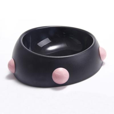 China Fashion Sustainable Rivet High Quality Plastic Pet Bowl For Small Medium Large Dogs And Cats for sale