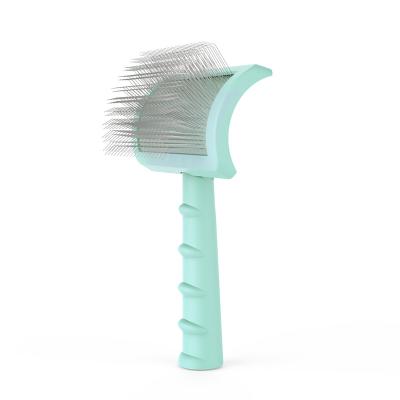 China 2022 Hot Dog Cat Hair Fur Pet Grooming Brush Comb Stocked Slicker Dog With Pins for sale