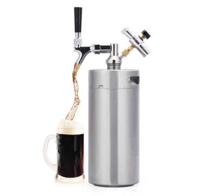 China Beer 2/3.6/4/5/10 L Stainless Steel Mini Keg Tap Dispenser for Craft Beer Dispenser System Home Brew Beer Shaker Spear for sale