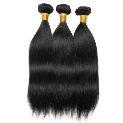 China Strengthen Wholesale Cheap 100% Brazilian Human Hair Bundles 1B 7A Double Weft Natural Black Drawn Hair Extensions Seller 8-28inch Hair Extensions for sale