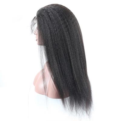 China HD Kinky Curly Straight Lace Front Wig Pre Plucked With Baby Hair 150% 180% Density Brazilian Yaki 360 Lace Front Human Hair Wigs for sale