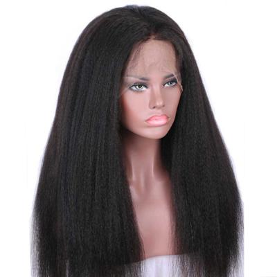 China 13x4 Full Body Wave Yaki T Lace Front Human Hair Curly Straight Human Hair Lace Front Wig For Black Women for sale