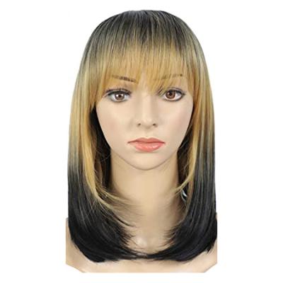 China 100% Brazilian Hair Straight Frontal Wig Water Wave Bob Bangs Bob Wig For All Ladies for sale