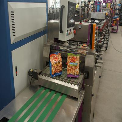 China Packaging Industry Eight Side Seal Pouch Bottom With Zipper Paper Bag Machine for sale