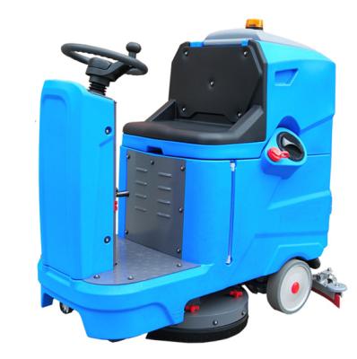 China Hotels Tanjie M5 Warehouse Floor Cleaning Machine Tower On The Floor Scrubber Machine Single Brush Self Drive for sale