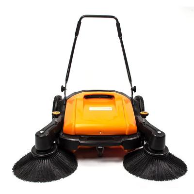 China Building Material Shops Electric Meadow Cleaning Manual Sweeper Hand Push Sweep Road Walk Behind Floor Sweeper Street for sale