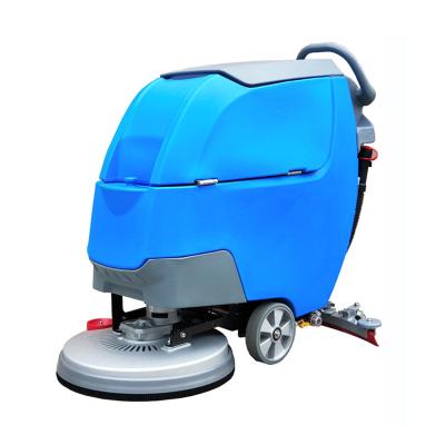 China Hotels Floor Cleaning Machine Electric Floor Scrubber Hand Push Walk Behind Cleaning Equipment Floor Scrubber Machine for sale