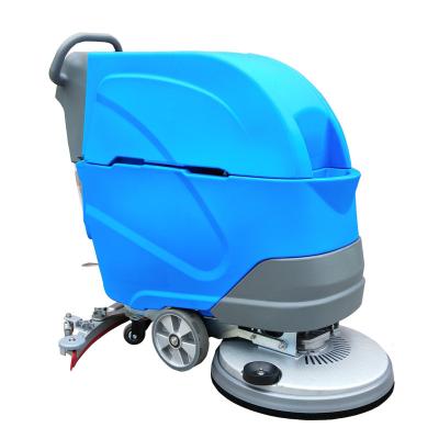 China High Quality Plastic Cleaning Machinery Floor Scrubber Battery Operated Dryer 21 Inch Brush Width 55 L 31 Inch Squeegee Tank for sale