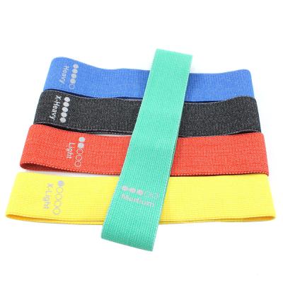 China Durable Non Slip 5 Resistance Levels Elastic Leg Stretch Exercise Cloth Resistance Loop Training Bands for sale