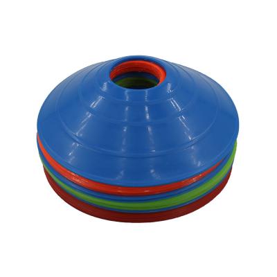 China Durable 5 Color Flexible Soft Field Soccer Football Rugby Running Fitness Agility Shaping Pro Disc Cones for sale