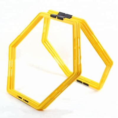 China Durable Hex Circle PVC Soccer Football Agile Speed ​​Agility Rings for sale