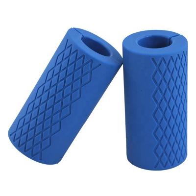 China Thick Silicone Barbell Grip Bar Wrap Training Strength Arm Lightweight Handguard Grips Large 12cm for sale