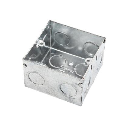 China Actual OEM Square Steel Box Electrical Conduit Fittings EMT Conduit Box for sale