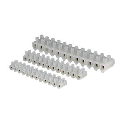 China British Standard Fire Resistant And UV Resistant Plastic PVC Terminal Block White Terminal for sale