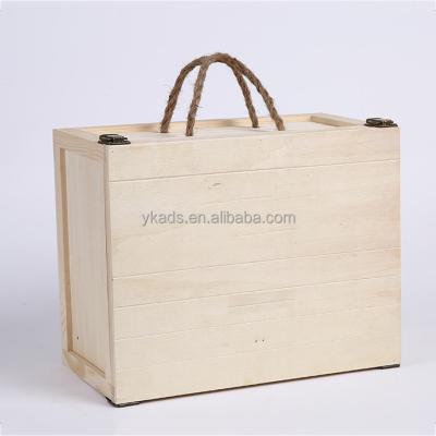 China Large wooden treasure chest in handmade Pantone color for sale