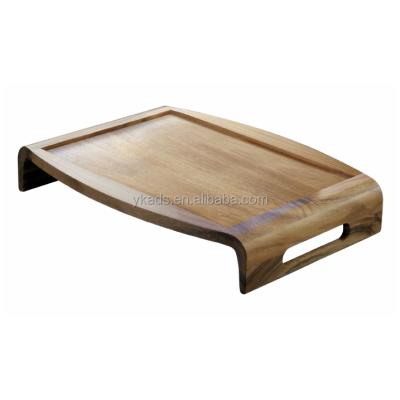 China Picnic Serving Tray Wooden Tray Acrylic Tray In Rectangular Shape for sale