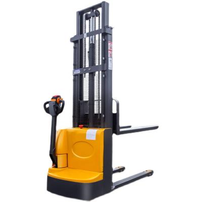 China Widely Used 500kg 1000kg 1500kg Warehouse Battery Walkie Pallet Stacker Electric Walk Behind Mini Forklift for sale