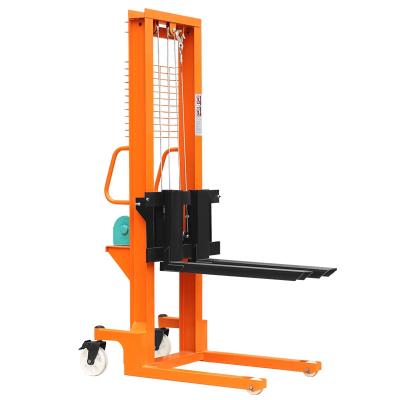 China Widely Used Manual Hydraulic Hand Forklift Chain Stacker 1000kg 2000kg 30000kg 1600mm-3000mm Pallet Lift Pallet Truck for sale