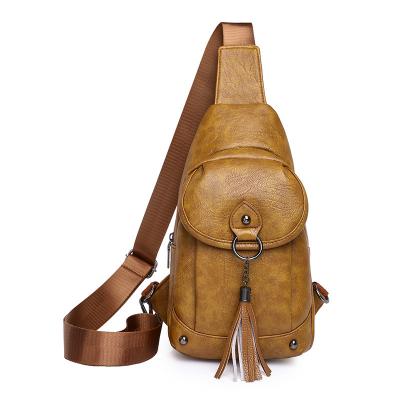 China High Quality Leather Portable Shoulder Bag Winter Large Capacity Brown Fashion Sling Other Soft Leather Messenger Bag For Women for sale