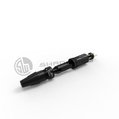 China Mini 3 Pin Audio Connector Lightweight XLR Male Plug Connector for sale