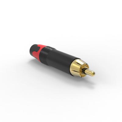 China 50V 16A RCA-Audio-Anschluss Metall RCA-Mannanschluss wasserdicht zu verkaufen