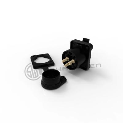 China Black and Yellow D Shape IP67 Connector Accessories Pack of 10 Lightweight Accessories for sale