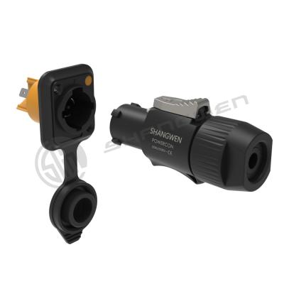 China Industrial Male And Female Waterproof Power Connector Ip65 Outdoor for sale