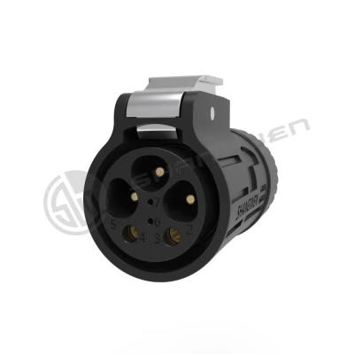 China Outdoor 6 Pin IP67 Power Connector Dustproof Waterproof Powercon for sale