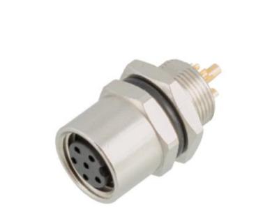 China IP67 Waterproof Industrial M8 Female Socket with Front Mount and 3/4pin Screw Terminal en venta