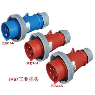 China IP67 Industrial Male en Female Plugs Waterdichte koppelingen voor buiten LED-displayverbindingen Te koop