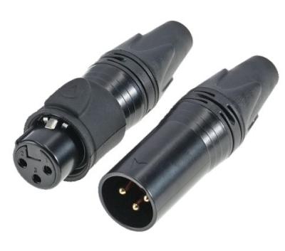 China Industrial Electronics Accessories Vrouwelijk waterdicht 3 pin XLR-connector voor audio-video buiten en waterdicht Te koop