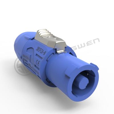 China 3 Core Input Port Ip44 Indoor Powercon Male Plug Power Connector Te koop